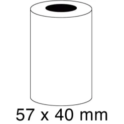 FABRISA ROLLO DE PAPEL TERMICO - LIBRE DE BPA - 57X40X12MM
