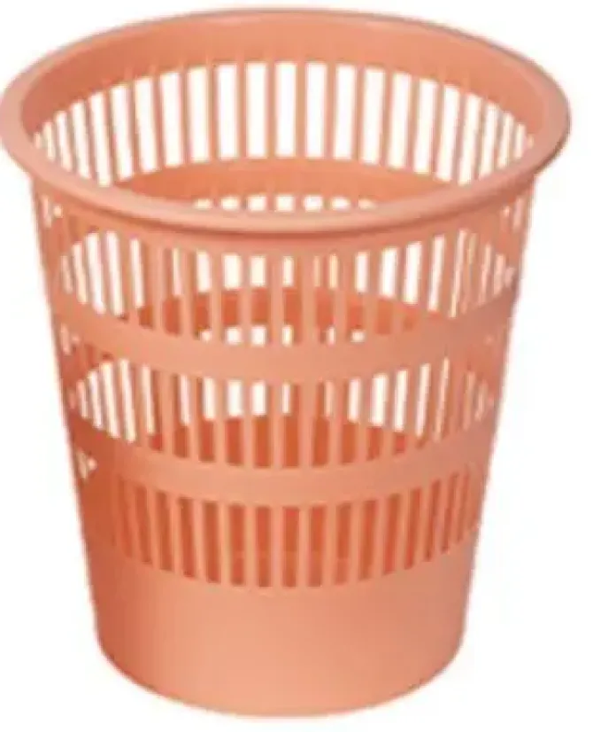 FAIBO PAPELERA REJILLA NARANJA PASTEL SALMON 307-34 12LITROS 295X275MM