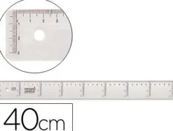 FAIBO REGLA DE PLASTICO PLANA TRANSPARENTE 40 CM. REF. 41140 CS20427