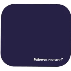 FELLOWES ALFOMBRILLA PARA RATON CON MICROBAN - PROTECCION ANTIBACTERIANA - BASE DE GOMA - 23.2X19.9CM - COLOR AZUL