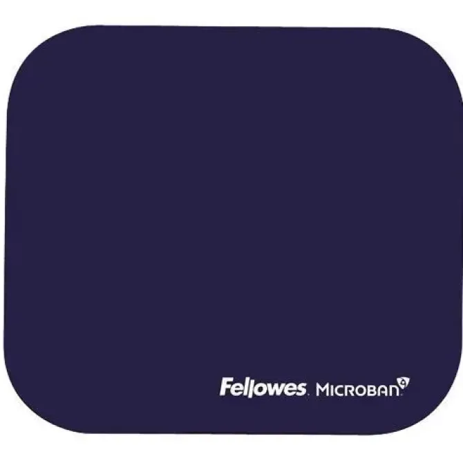 FELLOWES ALFOMBRILLA PARA RATON CON MICROBAN - PROTECCION ANTIBACTERIANA - BASE DE GOMA - 23.2X19.9CM - COLOR AZUL