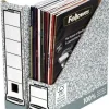 FELLOWES BANKERS BOX REVISTERO A4 80MM - MONTAJE MANUAL - CARTON RECICLADO CERTIFICACION FSC - COLOR GRIS