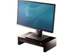 FELLOWES DESIGNER SUITES SOPORTE ELEVADOR PARA MONITOR - 3 ALTURAS DIFERENTES - BANDEJA DE ALMACENAMIENTO - PESO MAX 18KG