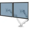 FELLOWES EPPA BRAZO PARA MONITOR DOBLE - HASTA 39 Y 8KG - AJUSTABLE CON MUELLE DE GAS - COLOR BLANCO