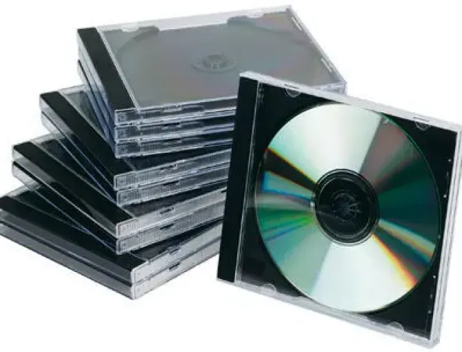 FELLOWES PACK DE 10 CAJAS CD TRANSPARENTES/NEGRO REF. CCS55311