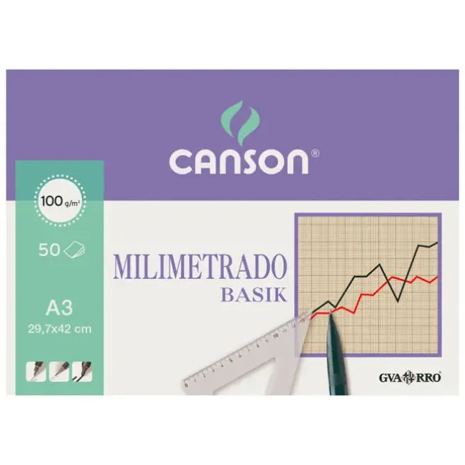 FILA BLOC MILIMETRADO GUARRO A3 100G/50H 200402863 MAK600204