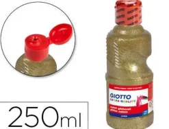 FILA BOTE TEMPERA ESCOLAR GIOTTO GLITTER 250 ML. ORO REF. 531201