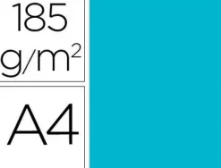 FILA CARTULINA GUARRO A4 185G A.TURQ 50/UD 200040170 MAK655405