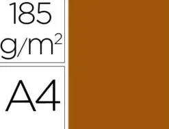 FILA CARTULINA GUARRO A4 185G MARRON 200040176 MAK655411