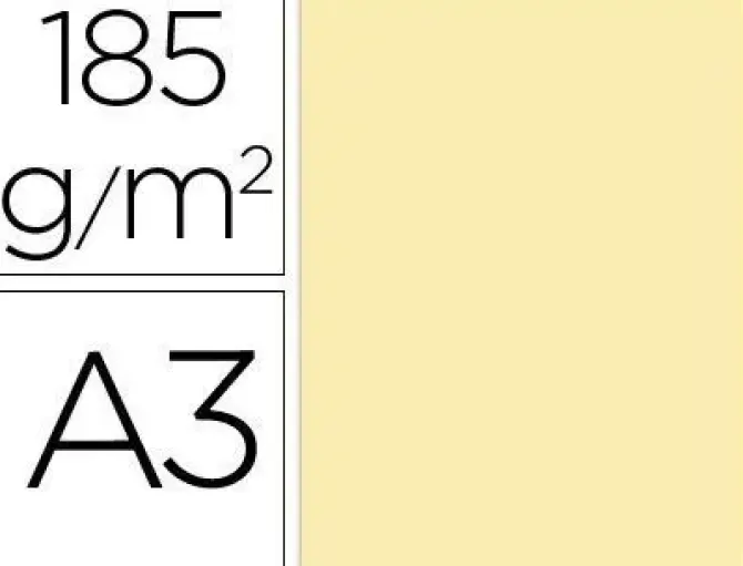 FILA CARTULINA GUARRO A3 185G CREMA 200040181 MAK649511