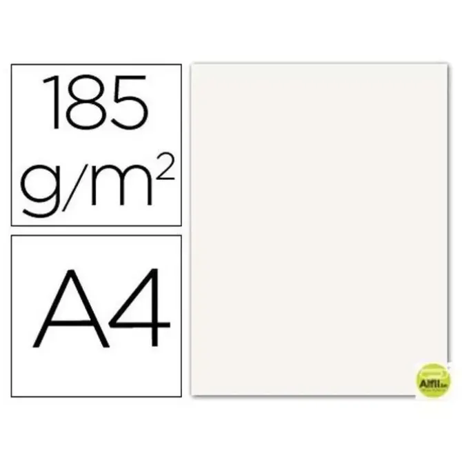 FILA CARTULINA GUARRO A4 185G BLANCO 200040152 MAK655389