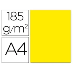 FILA CARTULINA GUARRO A4 185G GUALDA 50/UD 200040156 MAK655420