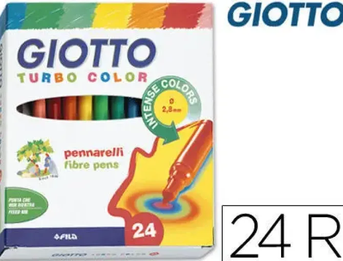 FILA ROTULADOR GIOTTO TURBO 24COLORES 417000 MAK649981