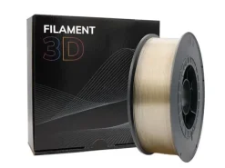 FILAMENTO 3D PETG - DIAMETRO 1.75MM - BOBINA 1KG - COLOR TRANSPARENTE