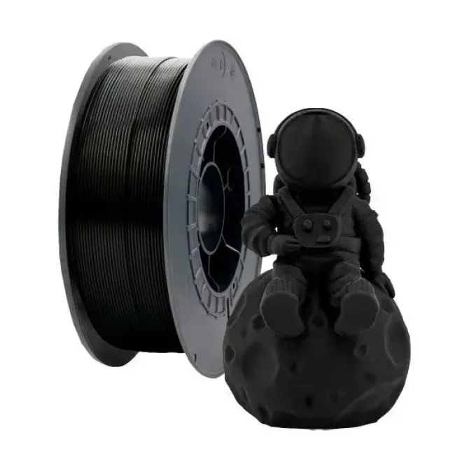FILAMENTO 3D PETG - DIAMETRO 1.75MM - BOBINA 2.5KG - COLOR NEGRO