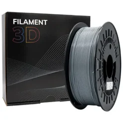 FILAMENTO 3D PETG - DIAMETRO 1.75MM - BOBINA 1KG - COLOR GRIS