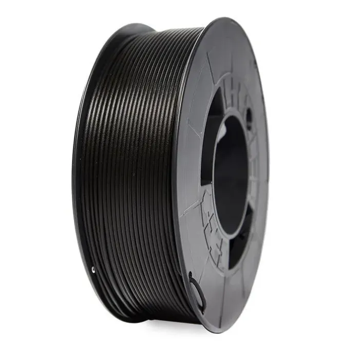 FILAMENTO 3D PETG - DIAMETRO 1.75MM - BOBINA 1KG - COLOR NEGRO