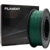 FILAMENTO 3D PLA - DIAMETRO 1.75MM - BOBINA 1KG - COLOR VERDE OSCURO