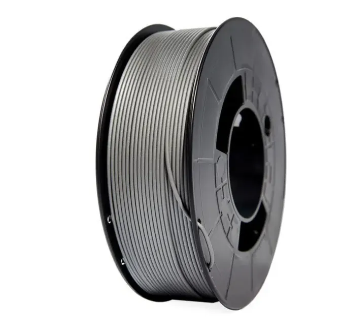 FILAMENTO 3D PLA - DIAMETRO 1.75MM - BOBINA 1KG - COLOR PLATA