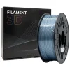 FILAMENTO 3D PLA SILK - DIAMETRO 1.75MM - BOBINA 1KG - COLOR PLATA