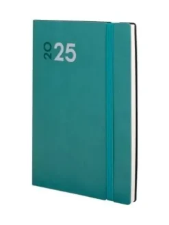 FINOCAM AGENDA ANUAL (2025) DYNAMIC MARA COSIDA TAPA FLEXIBLE CON GOMA Y4 120X170 S/V VERDE