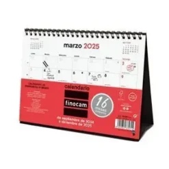 FINOCAM CALENDARIO 2024 16 MESES SOBREMESA S 24-25