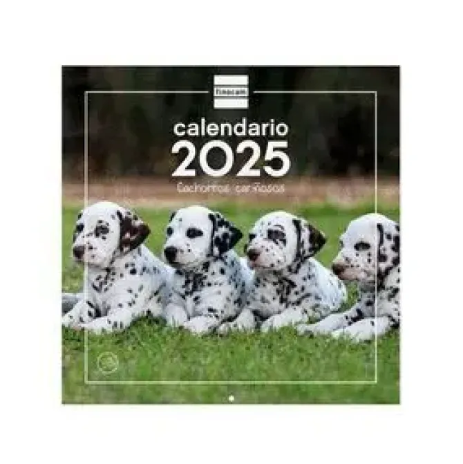 FINOCAM CALENDARIO 2025 PARED 30X30 CACHORROS