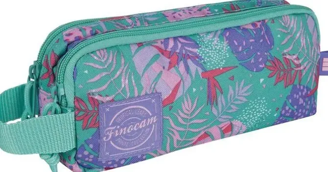 FINOCAM ESTUCHE DOS CREMALLERAS FLORAL 5013024