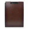 FRAGA CARPETA MINICLIP EN PIEL DYNAMIC COLOR MARRON TAMAÑO FOLIO FR79276