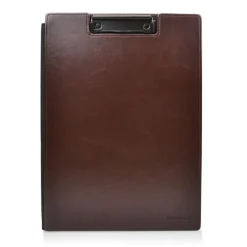 FRAGA CARPETA MINICLIP EN PIEL DYNAMIC COLOR MARRON TAMAÑO FOLIO FR79276