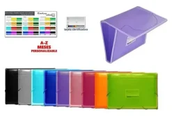 FRAGA FRAGA CLASIFICADOR 12 DIVISIONES BORDE REFORAZAOD CON TELA VISION PANORAMA COLORLINE SURTIDO FR41211