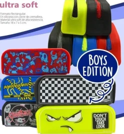 FRAGA PORTATODO ESTUCHE SILICONA DISEÑO CHICOS FR58101