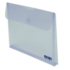 FRAGA SOBRE CIERRE VELCRO DIN A4 FUELLE CRISTAL 90761