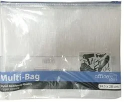 FRAGA SOBRE MULTIUSO CREMALLERA A4 345X280 AZUL FR34114