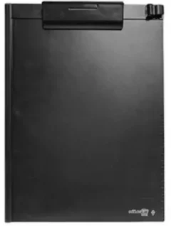 FRAGA SOPORTE CON PINZA DIN A4 LINEAS RECTAS MAGICAS NEGRO Y PINZA TRASERA FR9368