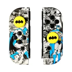 FR-TEC COMBO PACK BATMAN CARCASAS DURAS PROTECTORAS PARA JOYCONS NINTENDO SWITCH - GRIPS CON LOGO DE BATMAN - CAJA DE 16 JUEGOS - COLOR VARIOS