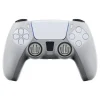 FR-TEC FUNDA DE SILICONA TRANSPARENTE + GRIPS PARA DUALSENSE PS5 - PROTECCION SIN ALTERAR EL ASPECTO - MEJORA EL AGARRE Y EVITA MANOS SUDOROSAS - INCLUYE GRIPS PARA JOYSTICKS - COLOR GRIS