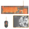 FR-TEC SET DE TECLADO, RATON Y ALFOMBRILLA DRAGON BALL SUPER - TECLADO DE MEMBRANA ILUMINADO - COLORES E ILUMINACION EMBLEMATICA - TECNOLOGIA ANTI-GHOSTING - RATON CON CONTROL DPI DE HASTA 7200 - ILUM