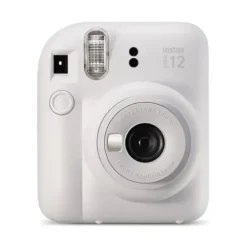 FUJIFILM INSTAX MINI 12 CLAY WHITE CAMARA INSTANTANEA - TAMAÑO DE IMAGEN 62X46MM - FLASH AUTO - EXPOSICION AUTOMATICA - MINI ESPEJO PARA SELFIES - MODO PRIMER PLANO