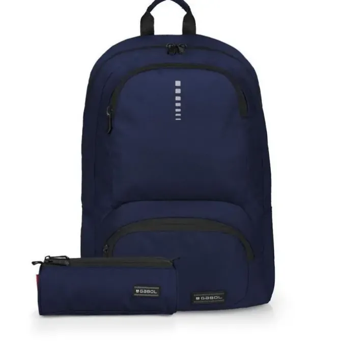 GABOL MOCHILA + ESTUCHE AZUL TRIPLE WATERRESIST 2333758003