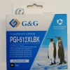 G&G CANON PG512/PG510 NEGRO CARTUCHO DE TINTA REMANUFACTURADO - MUESTRA NIVEL DE TINTA - REEMPLAZA 2969B001/2970B001