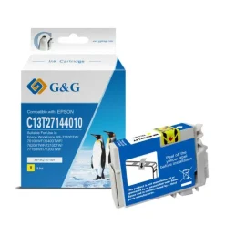 G&G EPSON T2714/T2704 (27XL) AMARILLO CARTUCHO DE TINTA GENERICO - REEMPLAZA C13T27144012/C13T27044012