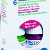 GIOTTO TEMPERA PACK DE 6 BOTES DE 25 ML. + PINCEL - BASE AGUA - EXCELENTE COBERTURA - COLORES SURTIDOS