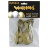 GLOBO 100% LATEX BIODEGRADABLE ORO BLISTER DE 6 UNIDADES