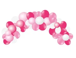 GLOBO 100% LATEX BIODEGRADABLE GUINARLDA ARCO BABY PINK 55 UNIDADES COLORES PASTEL
