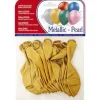 GLOBOS METALIZADOS ORO BOLSA DE 15 UNIDADES