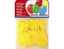 GLOBOS PASTEL AMARILLO BOLSA DE 20 UNIDADES