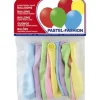 GLOBOS PASTEL CLARO BOLSA DE 10 UNIDADES SURTIDAS