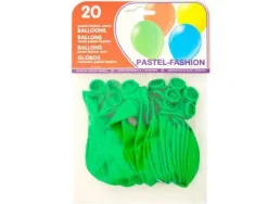 GLOBOS VERDE PISTACHO BOLSA DE 20 UNIDADES