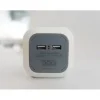 3GO REGLETA 4 TOMAS + 2XUSB - FORMA DE CUBO - 2.1A - COLOR BLANCO